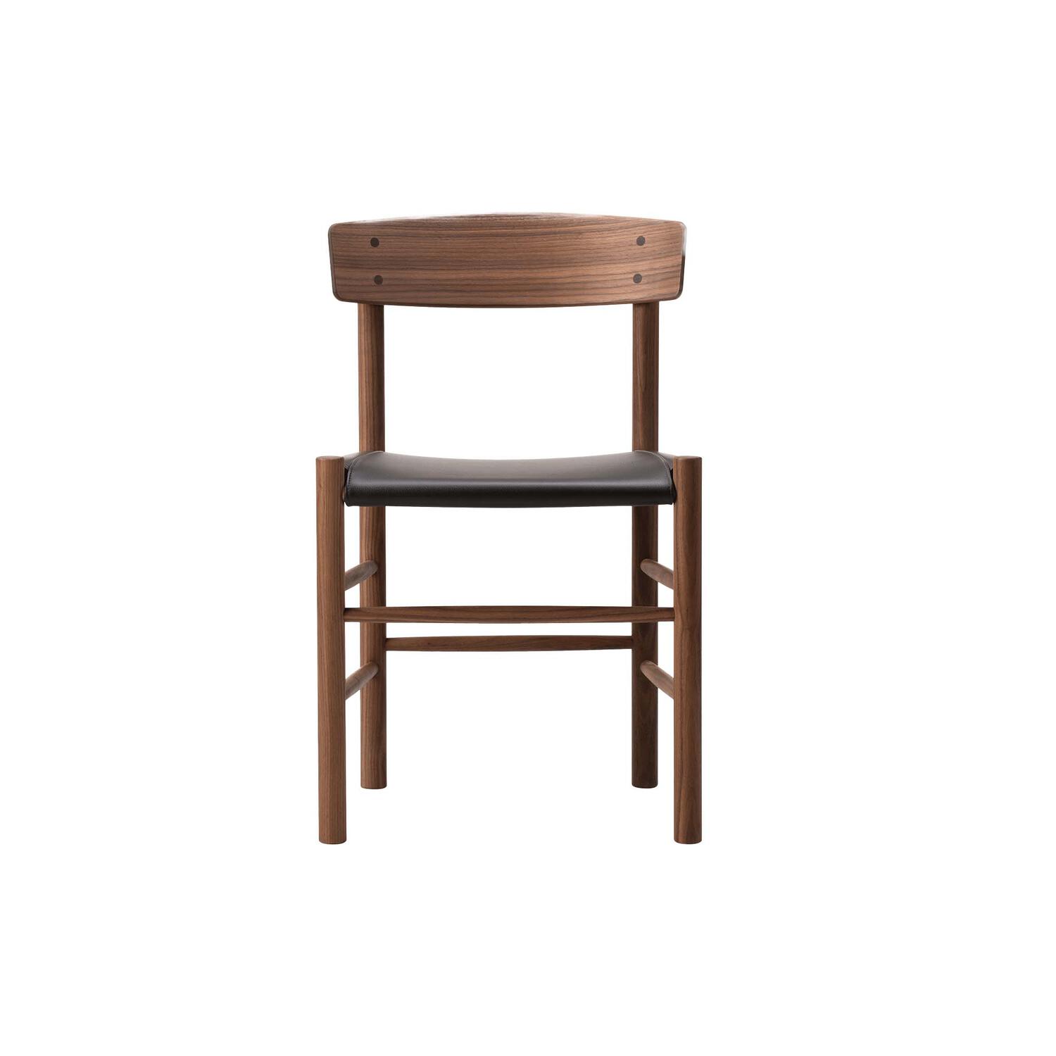 J39 Mogensen s&aelig;depolstret stol, olieret valnød/Omni 377 dark brown