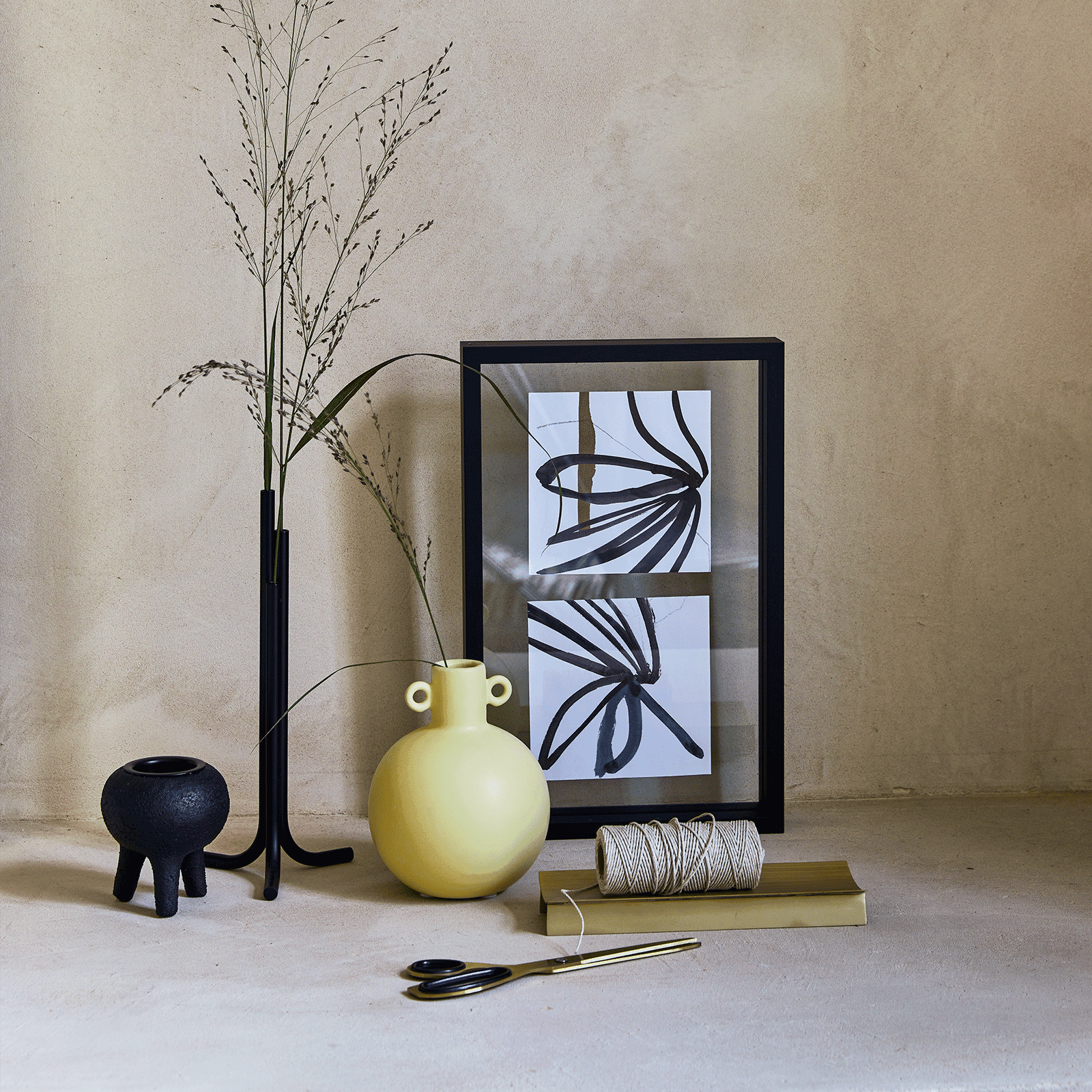 Urban Nature Culture fotolijst Floating Minimalism Double Black - 35x22.5cm