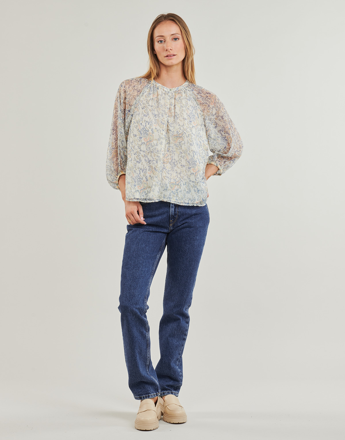 Pepe jeans - STRAIGHT JEANS MW - Blue