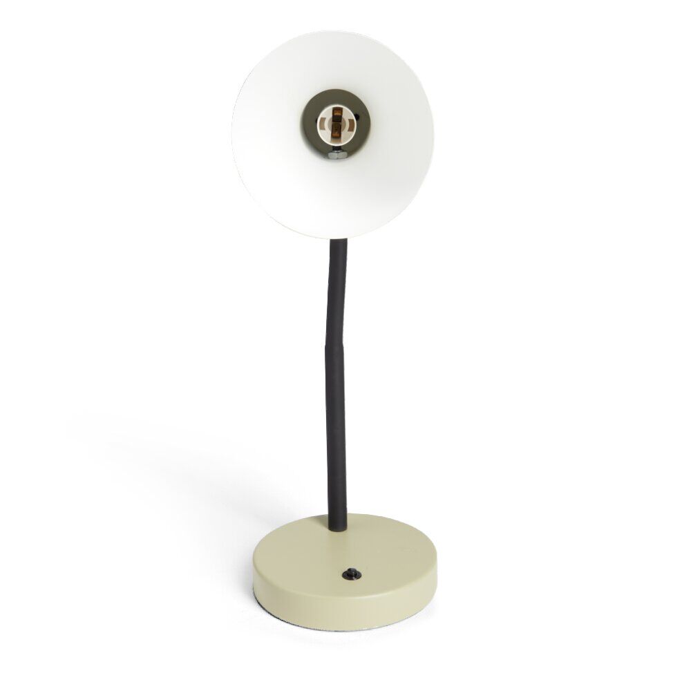 Lampe de bureau orientable métal vert Ø14xH36cm
