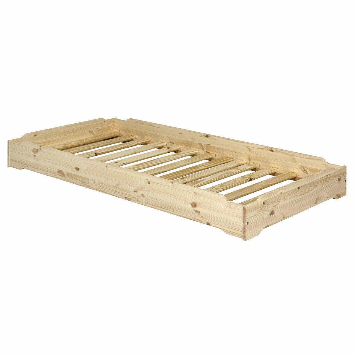JELLY - Pack 2 lits empilables et 2 matelas 90x190 cm bois massif