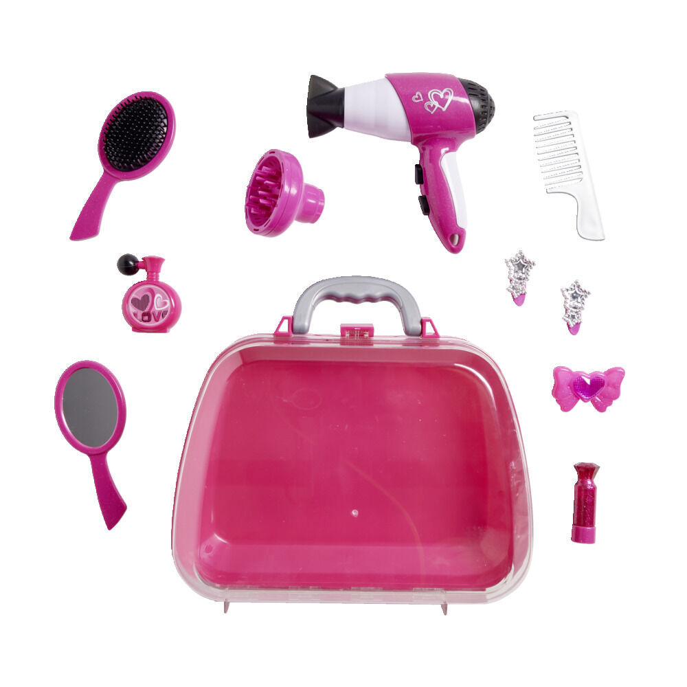 Mallette salon de beauté rose