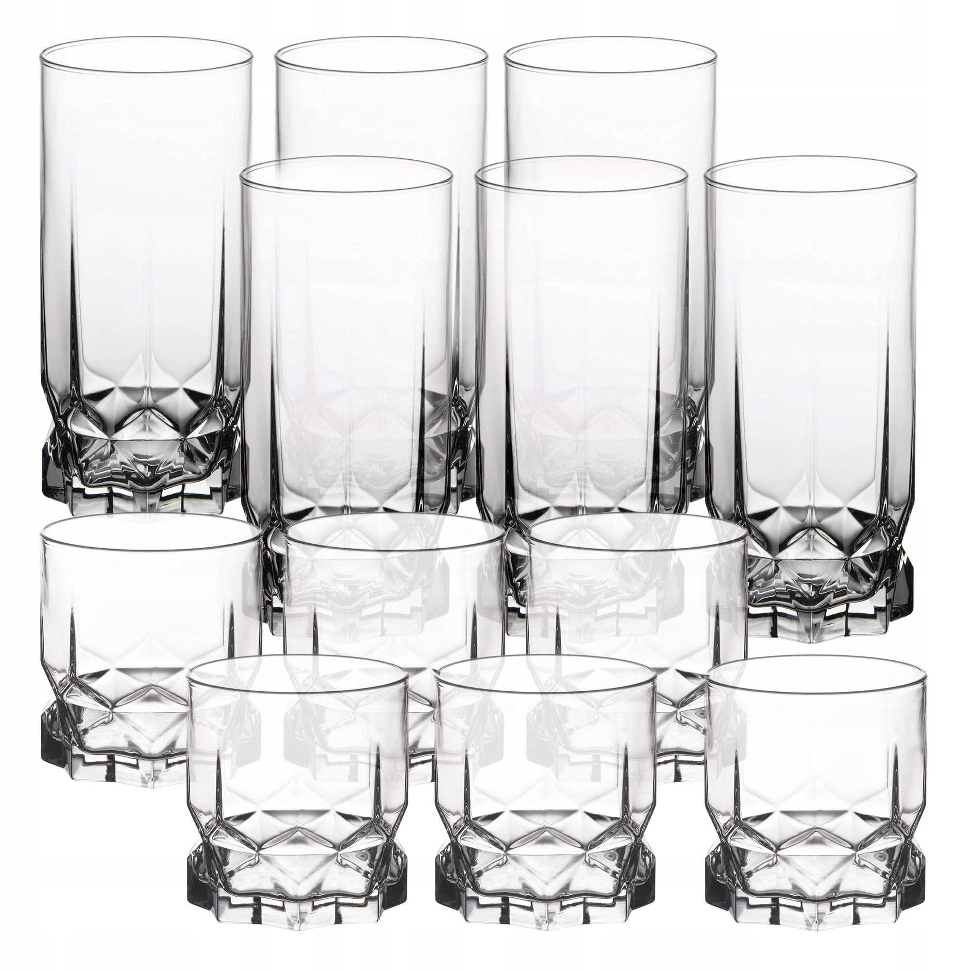 KADAX Zestaw szklanek wysokich i niskich 325 ml, 12 szt.