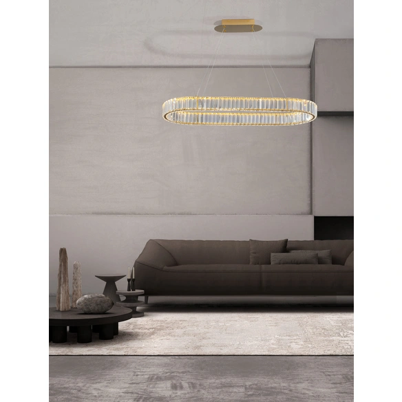Pendelleuchte »Aurelia «, LED, 48 W, Höhe: 150 cm, goldfarben