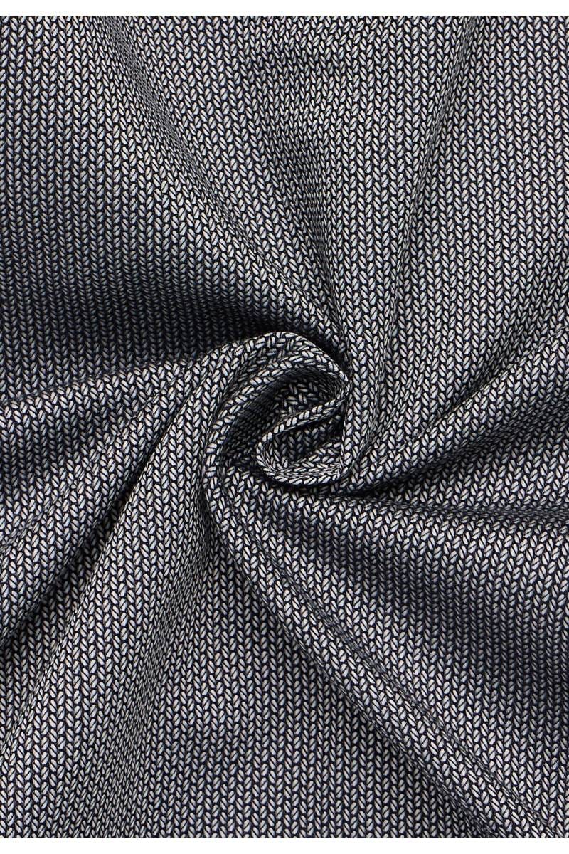 ETERNA Modern Fit Hemd silber, Strukturiert (extra langer Arm)
