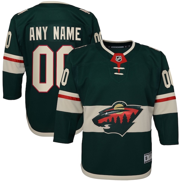 Minnesota Wild Youth Home Premier Custom Jersey - Green
