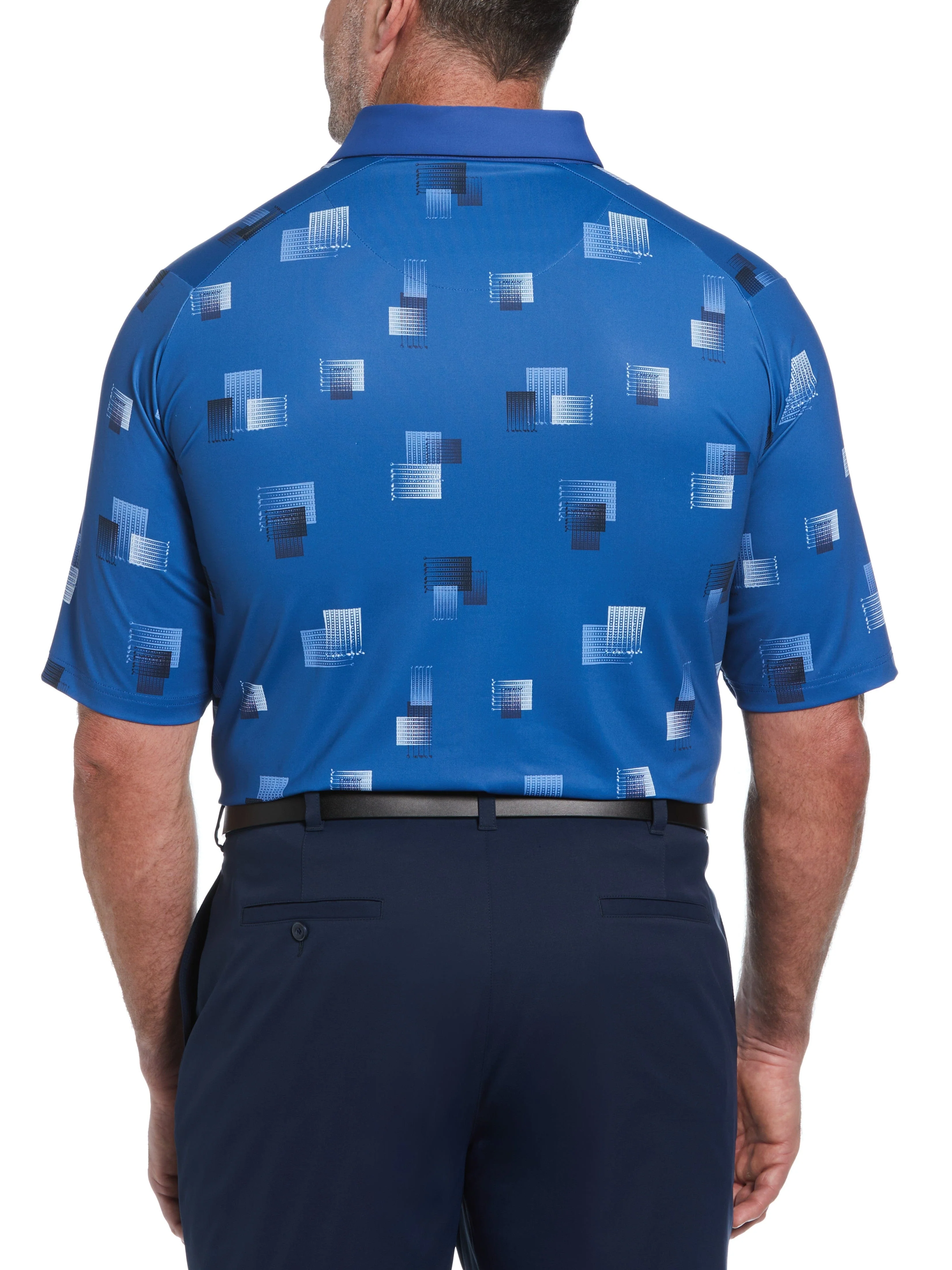 Big & Tall 8 Essential Clubs Print Golf Polo