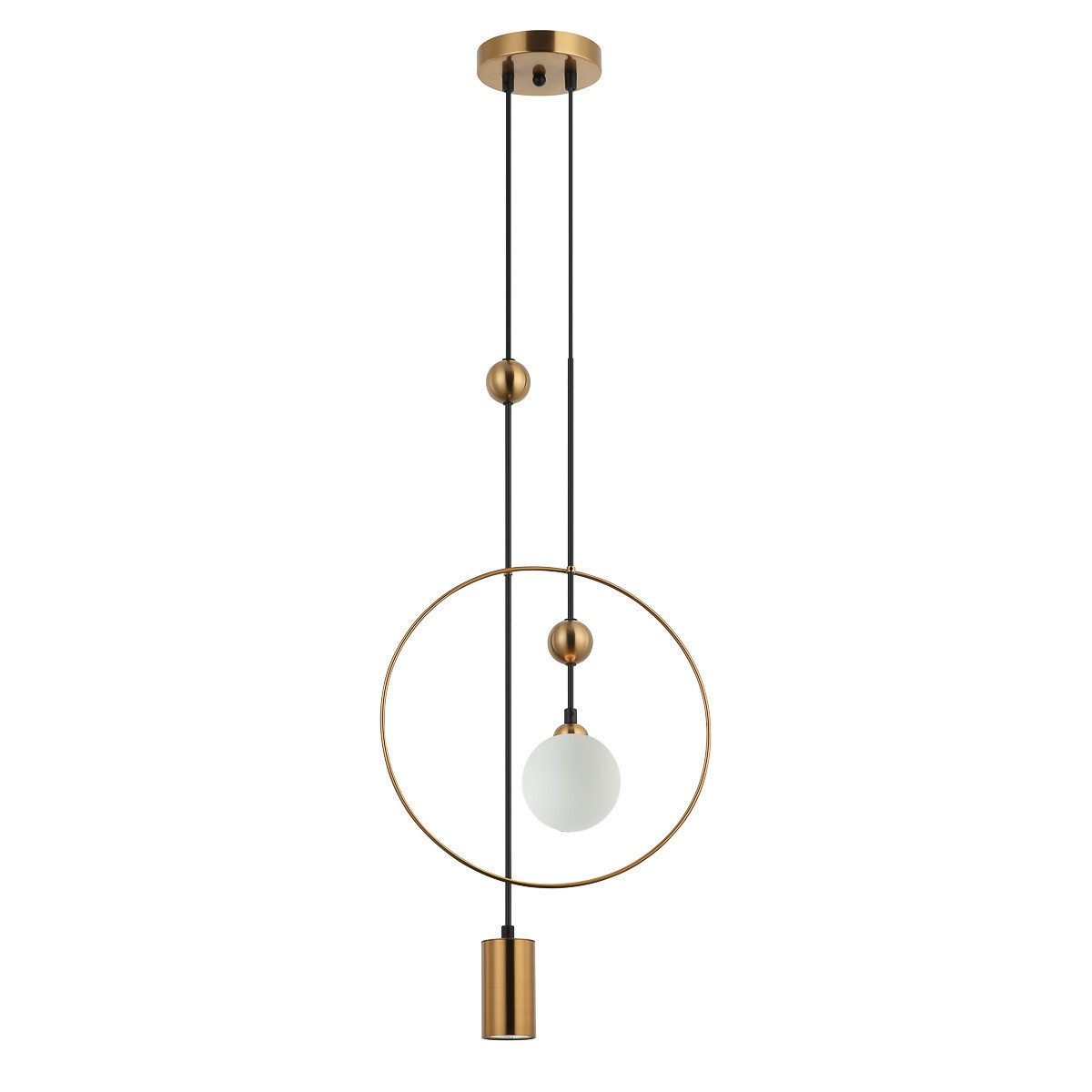 Lampa wisząca złota PND-428892-BRO 2xG9x60W wym: 150x36x10 cm Italux