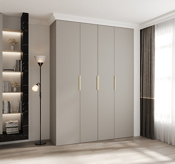 Armoire Como 4 a portes battantes H. 245 x L. 180 x P. 50, 4 portes