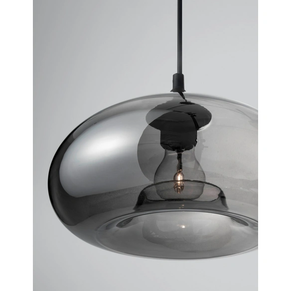 Pendelleuchte »Savaz«, LED, 1-flammig, schwarz/chromfarben