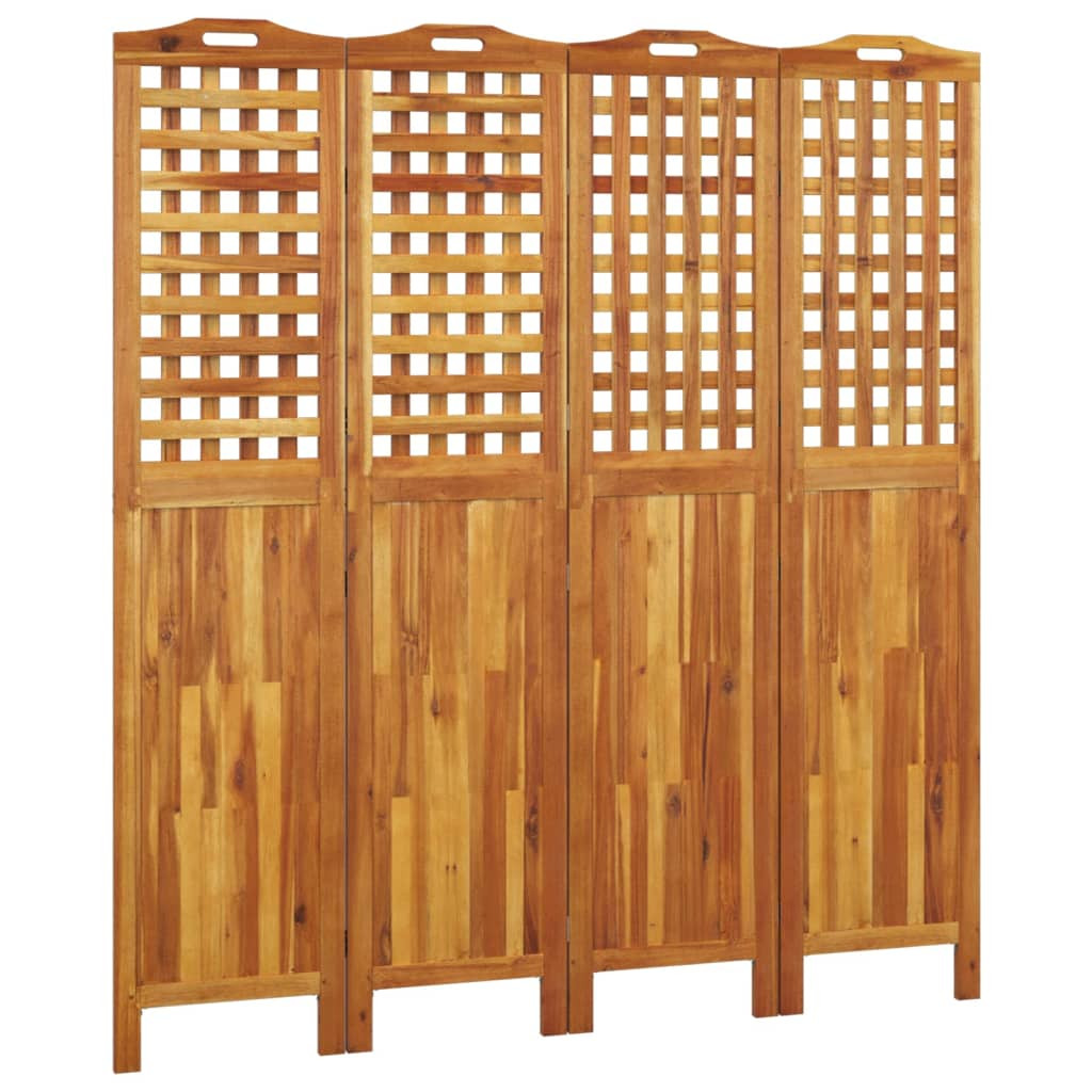 Parawan Pokojowy Składany Parawan Dekoracyjny Drewniany Brąz 162x2x180 cm