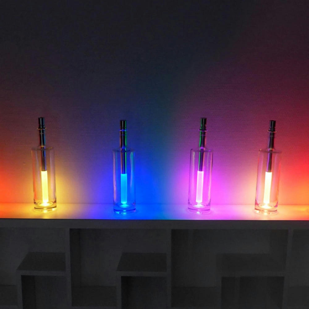 BOTTLELIGHT - Lampe bottlelight aluminium gris