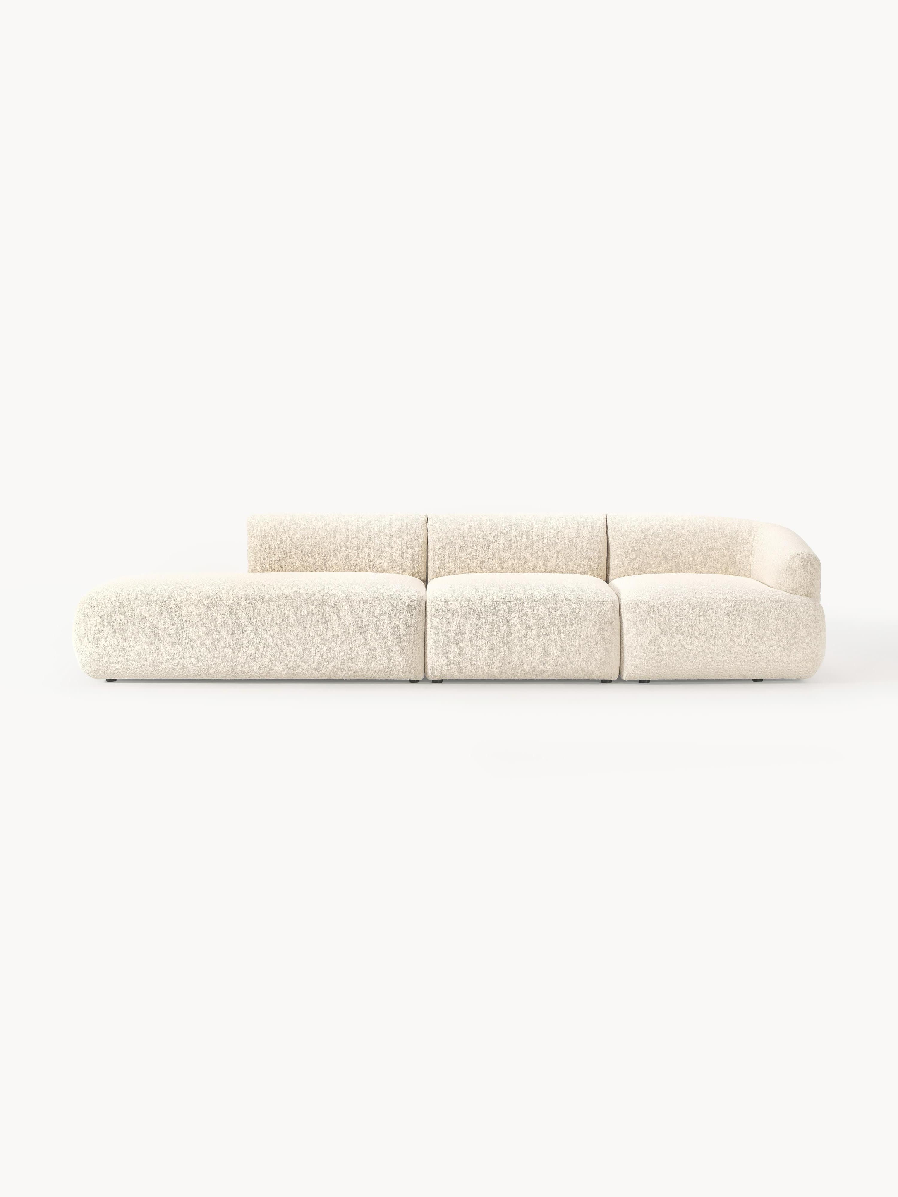 Modulare XL-Ottomane Sofia aus Bouclé