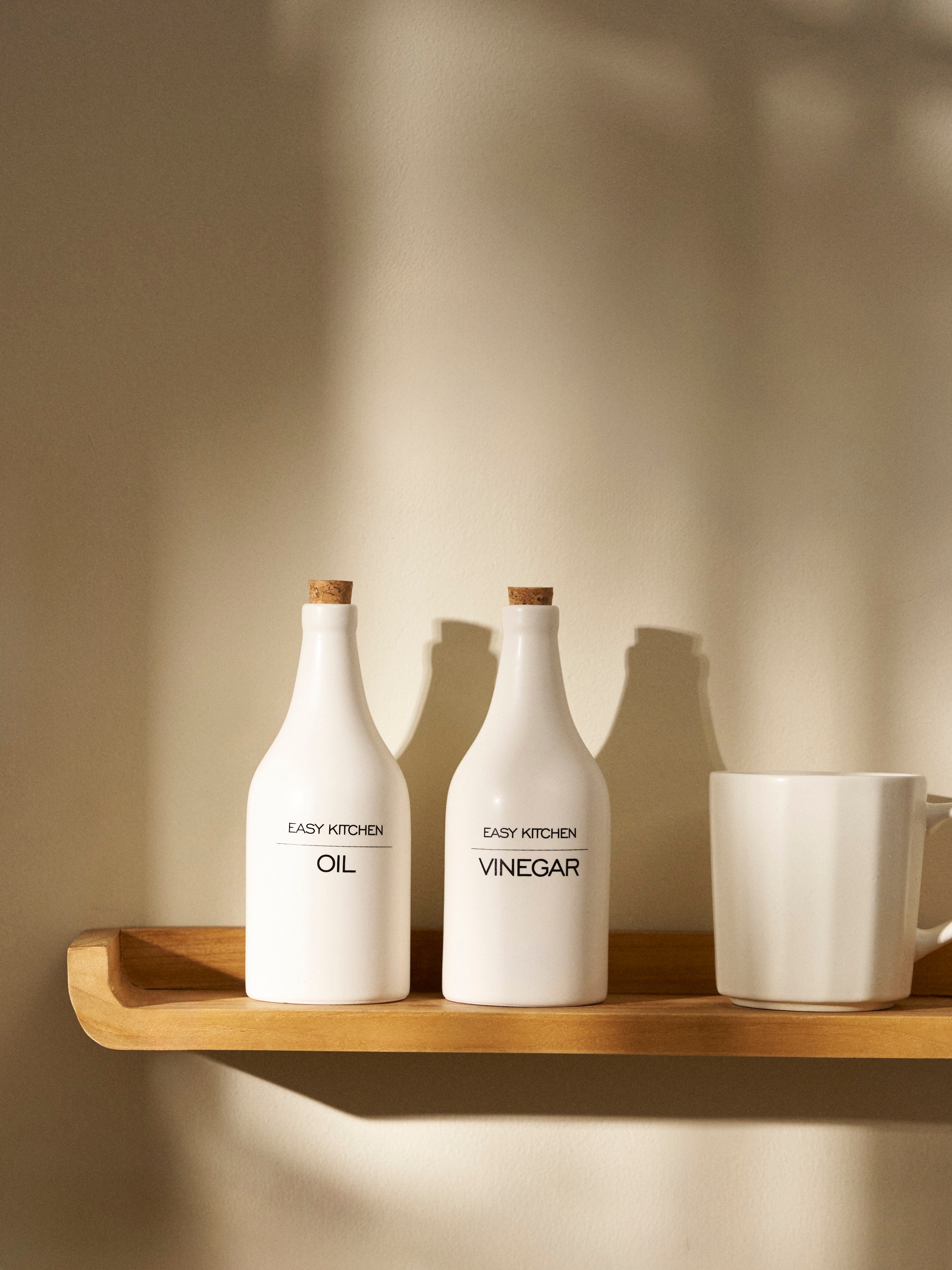 Ceramiczne butelki na ocet i olej 2 pack