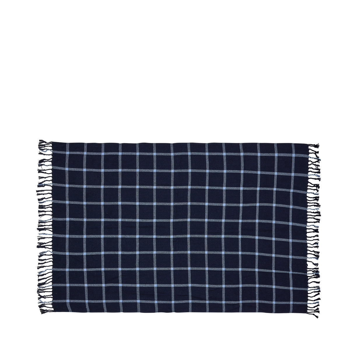 Hübsch plaid Flok - katoen - 140x200cm