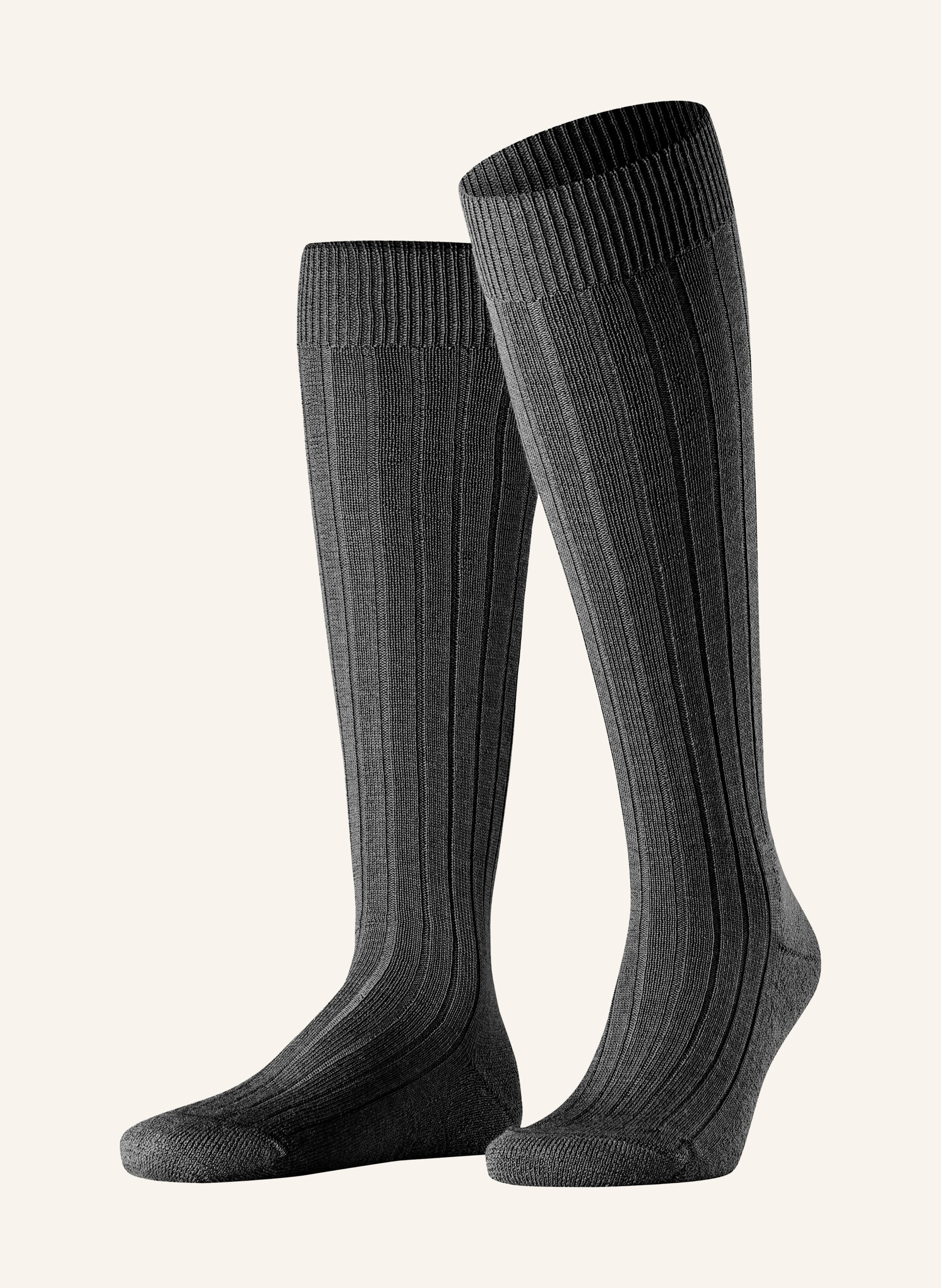 FALKE Kniestrümpfe TEPPICH IM SCHUH aus Merinowolle