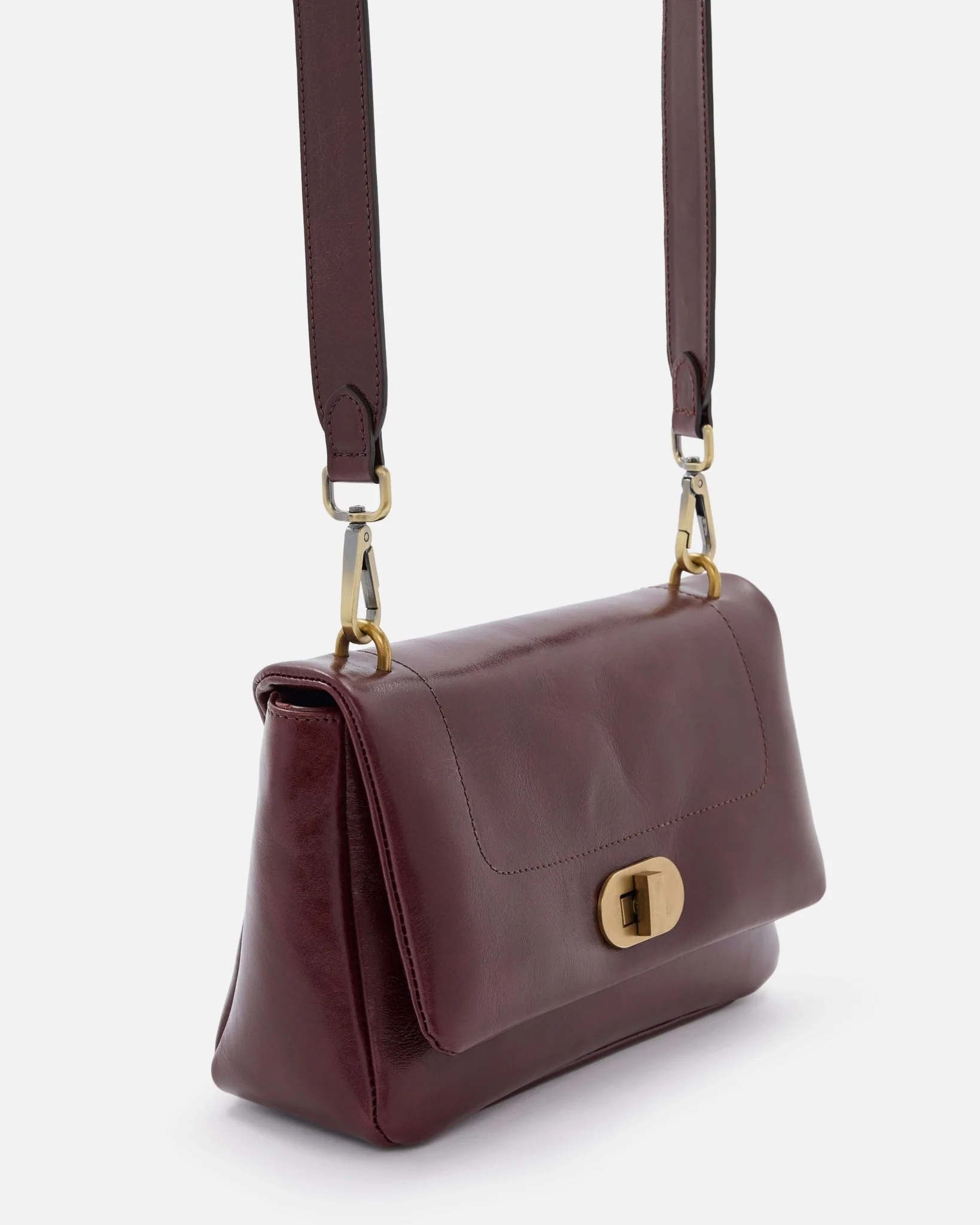 SAC CUIR GALI GRENAT