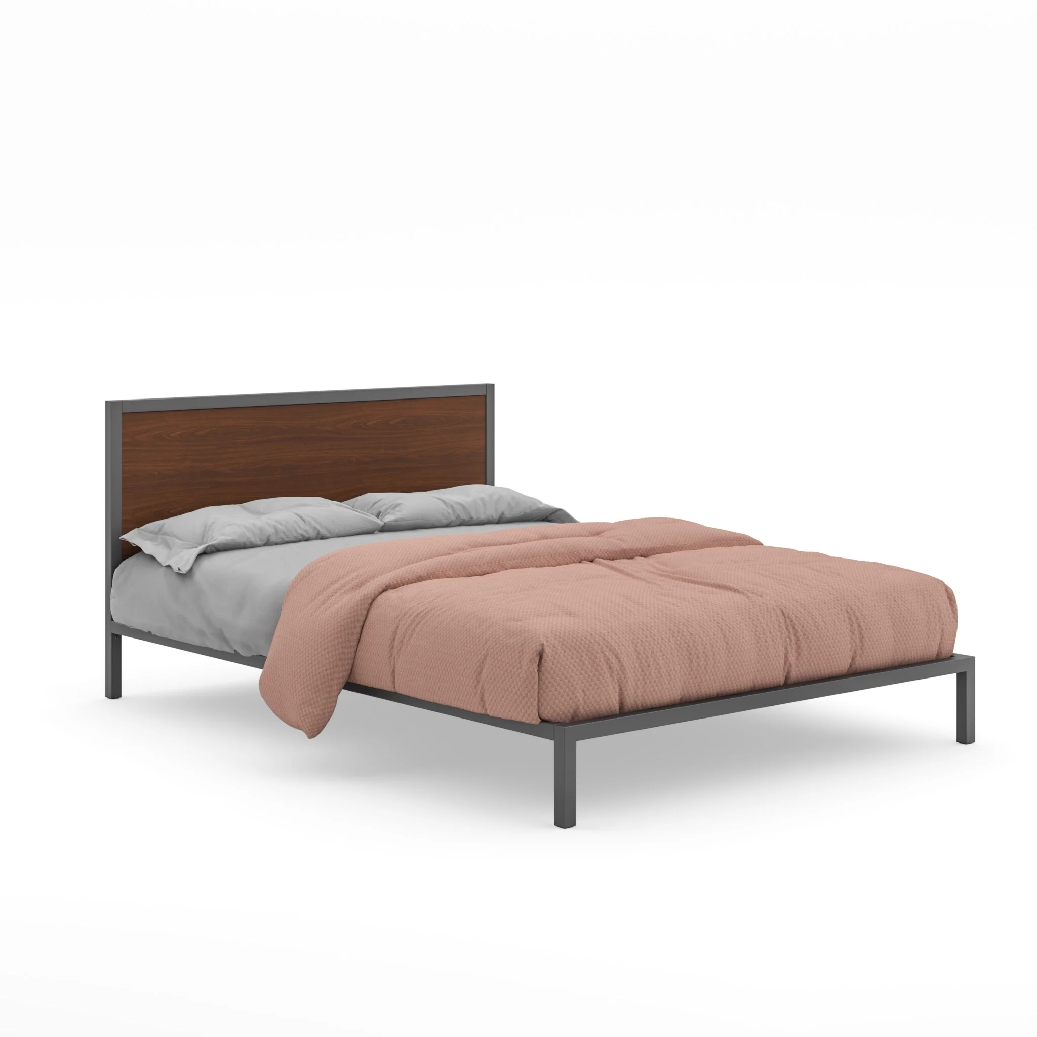 Homestyles Merge Brown Wood Queen Bed