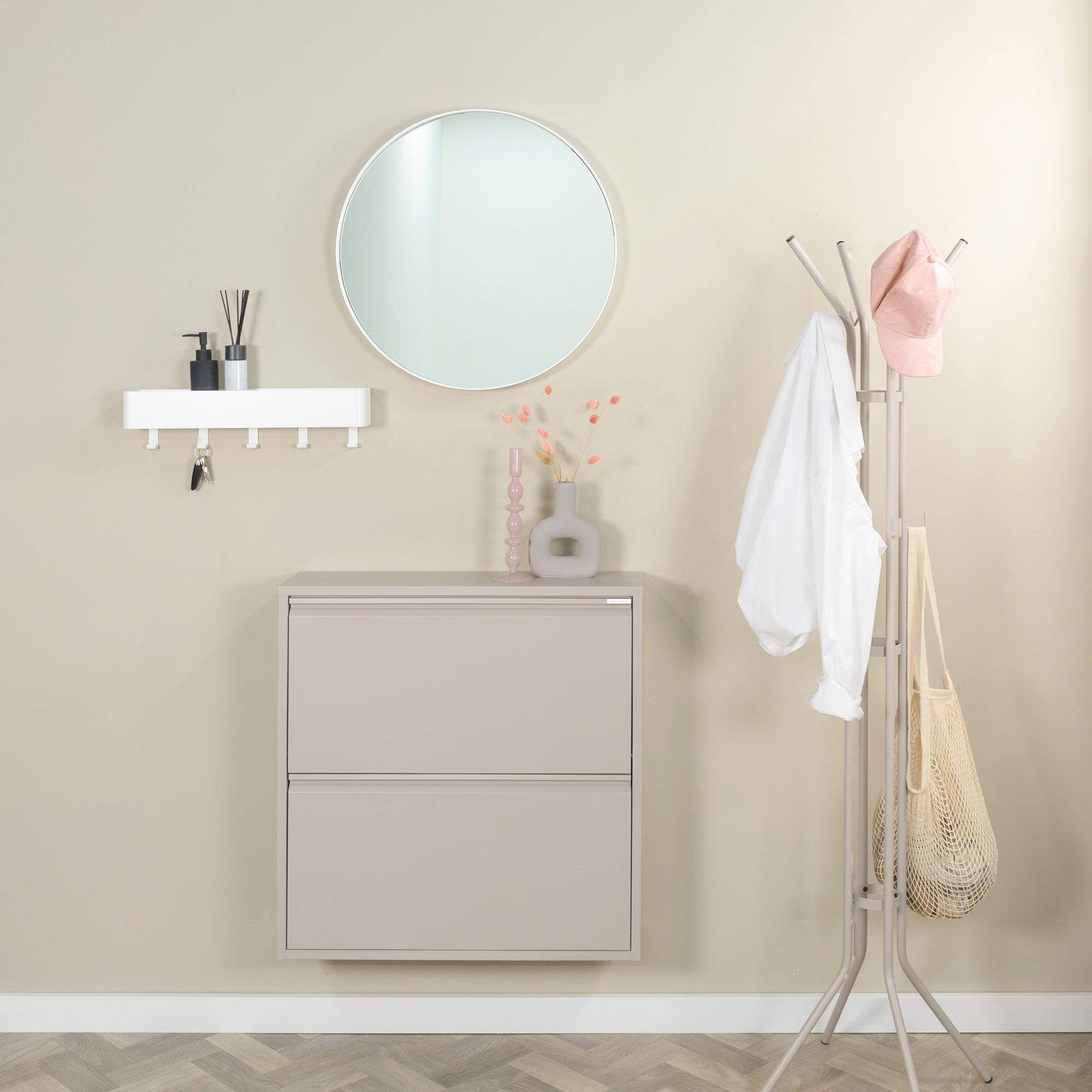 Spinder Design Billy 2 Schoenenkast - Silky Taupe