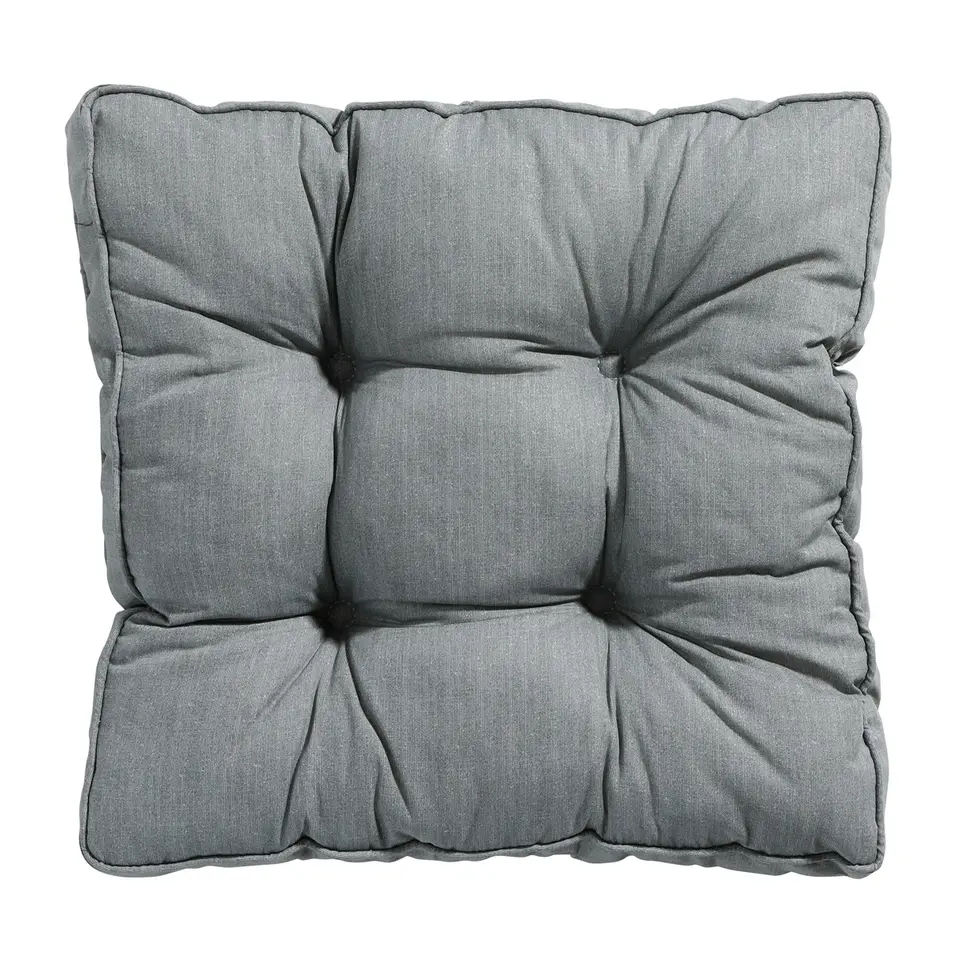 Madison - Zitkussen Florance Basic grey - Ca. 47x47 cm - Set van 4