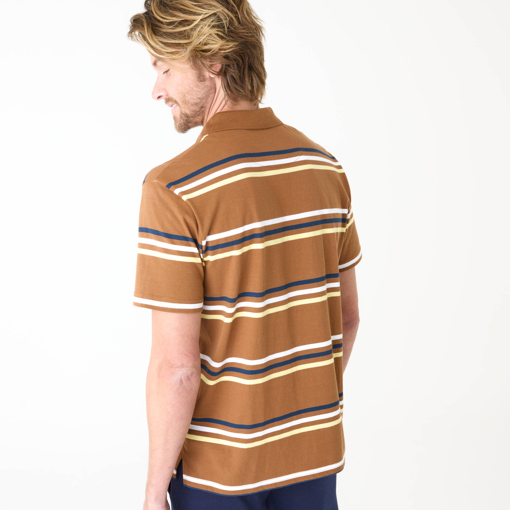 Polo rayé manches courtes