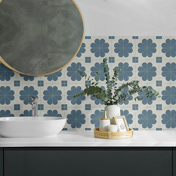 Panneau Mural PVC Wallfluent 120x60 cm Motif Géométrique En Losange 1 pièce