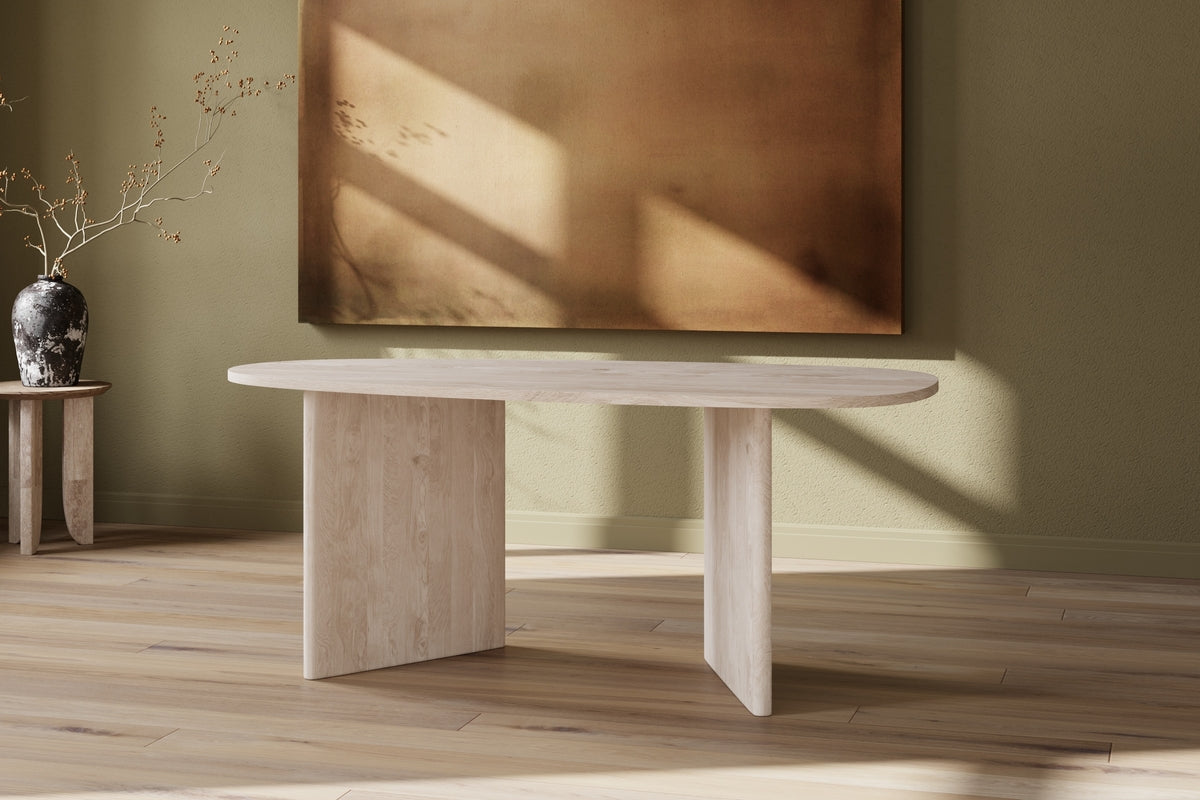 Rebellenclub Malby Eetkamertafel - 180 x 90 - Naturel