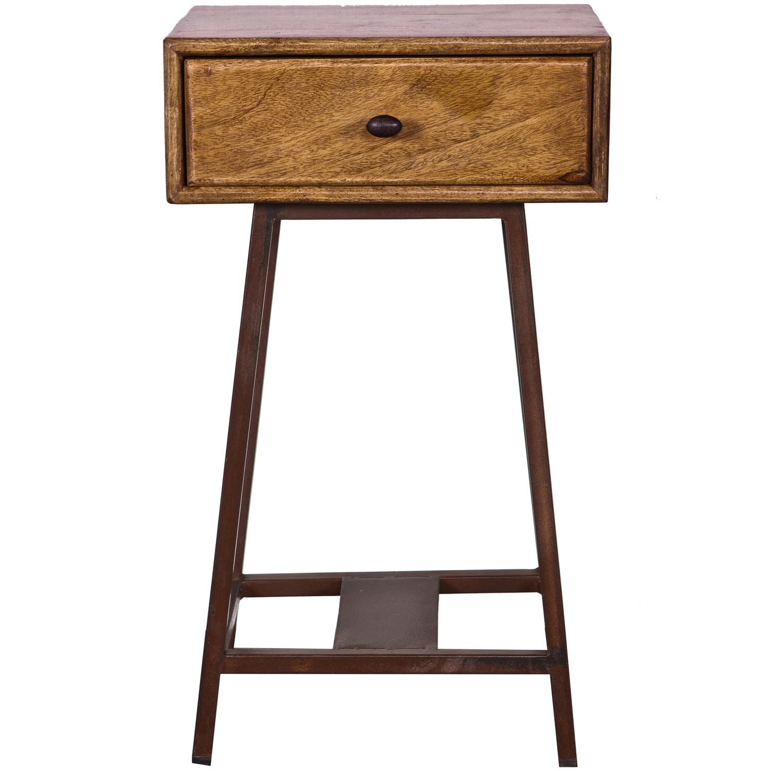 WOOOD sidetable Skybox - Hout/Metaal - Naturel - 70x45x30