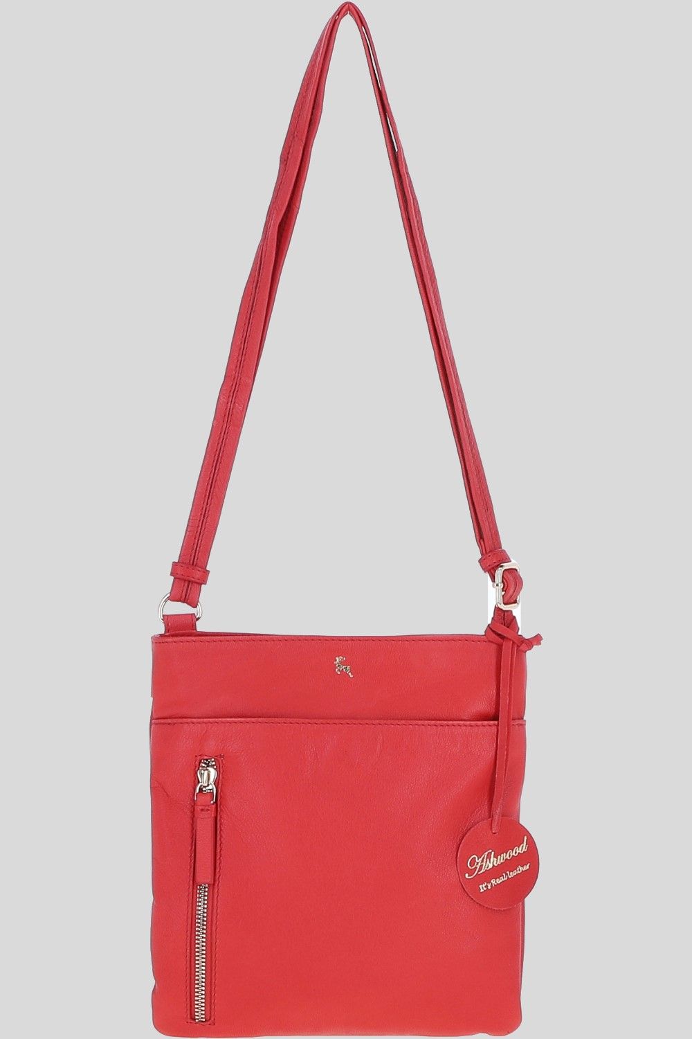 Ashwood Leather Exquisite Genuine Leather Crossbody Flat Bag