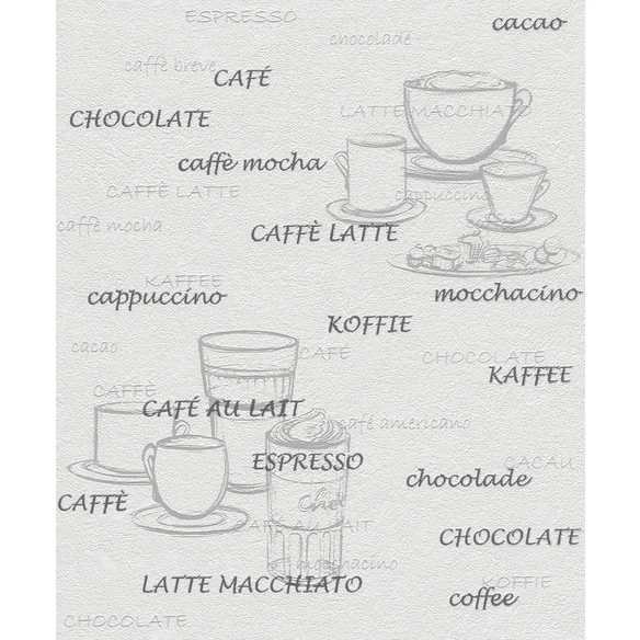 Vliestapete »Vliestapete«, Kaffee, weiß, glänzend