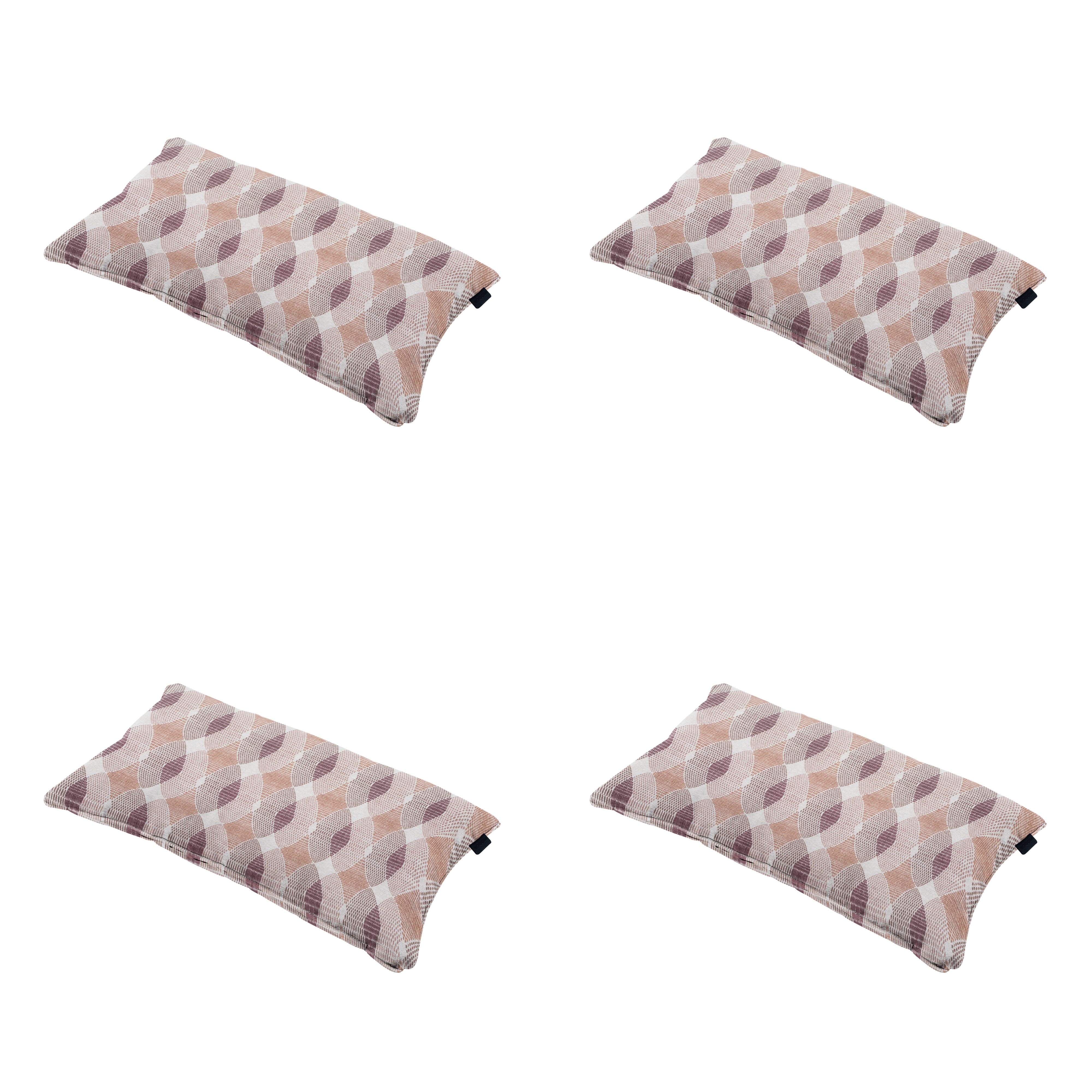 Madison sierkussen Rae - bruin - 30x50x10cm - set van 4