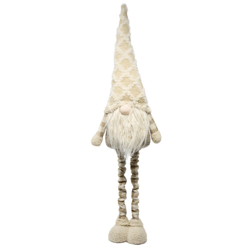 Gnome debout décoratif jambes extensibles H97cm (2 modèles)