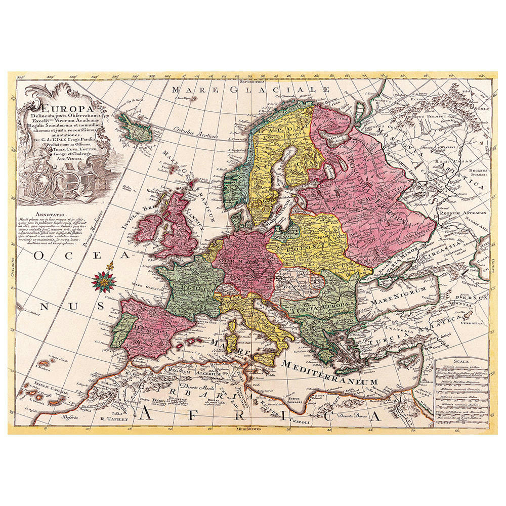 - Tableau cartographie ancienne carte No.36 40x50cm