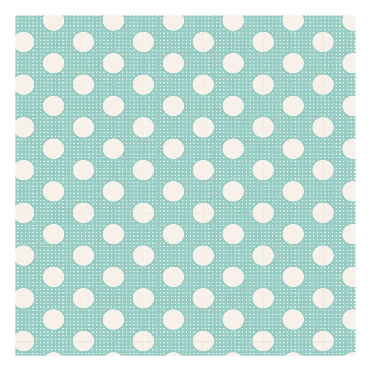 Teal Medium Dot Cotton Fabric?by the Metre