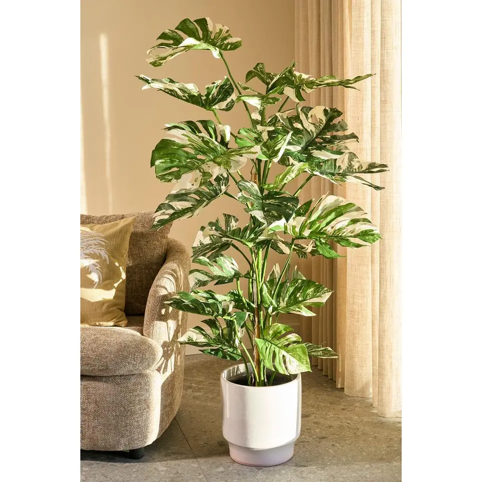 Mica Decorations Monsteraboom Kunstplant - H140 x &Oslash;120 cm - Groen