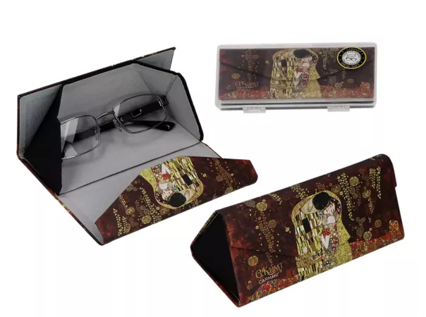 Etui na okulary składane Carmani - Gustav Klimt, Pocałunek 33.021-8360