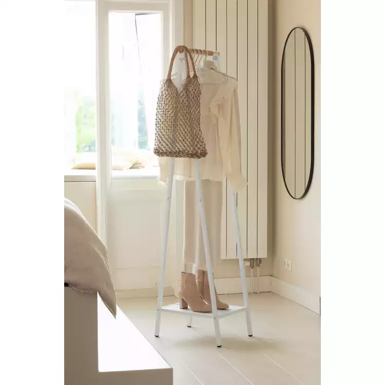 Brabantia Linn Compact Clothes Rail with Shelf - White