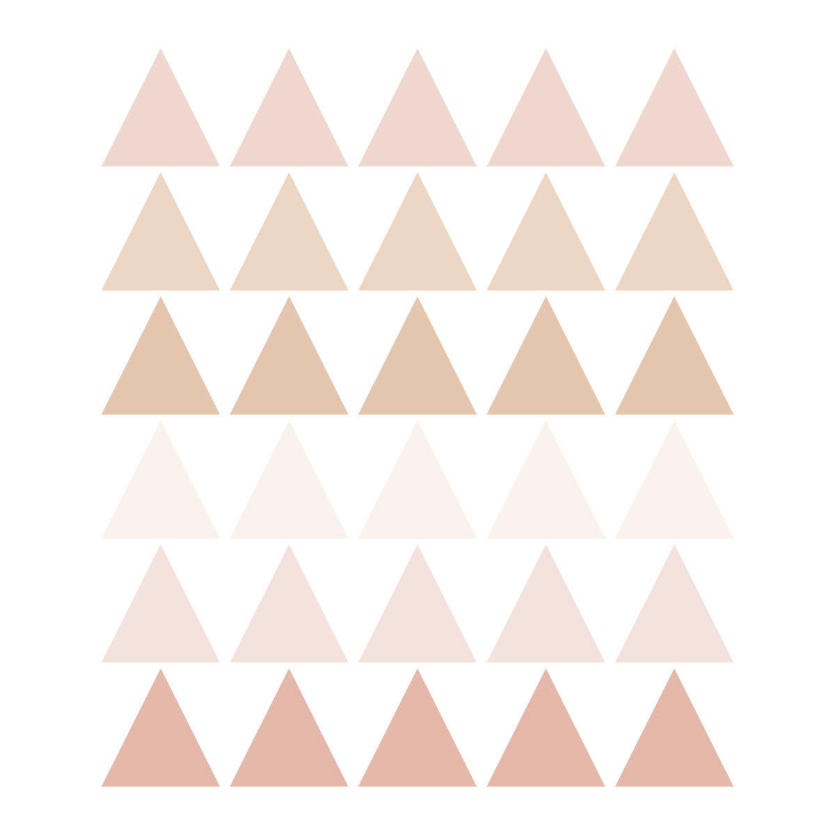 TRIANGLES1 - Stickers muraux en vinyle triangles rose et beige