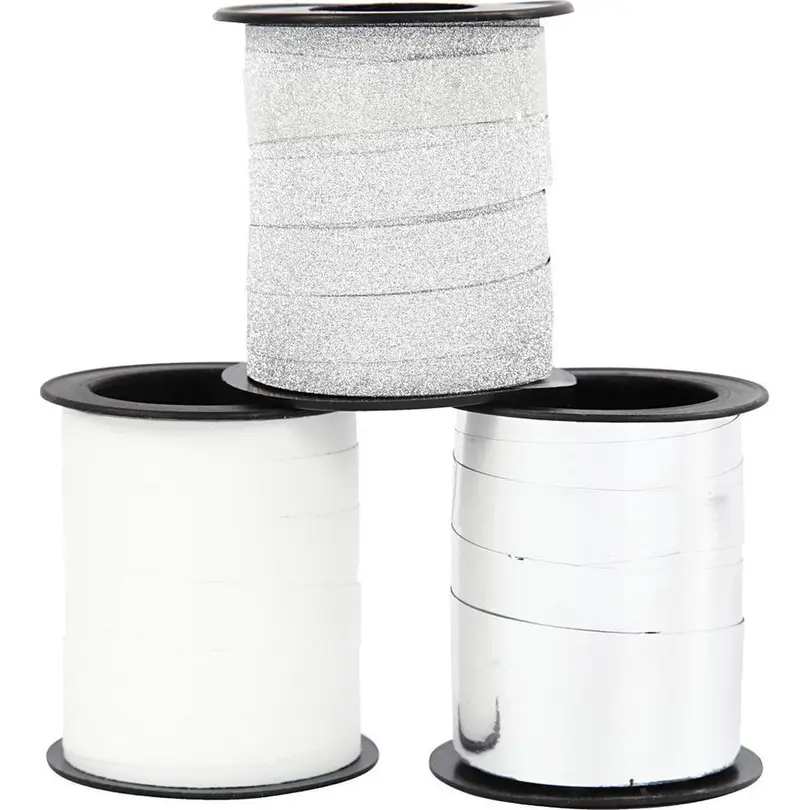 Geschenkband 3er-Set Kräuselband