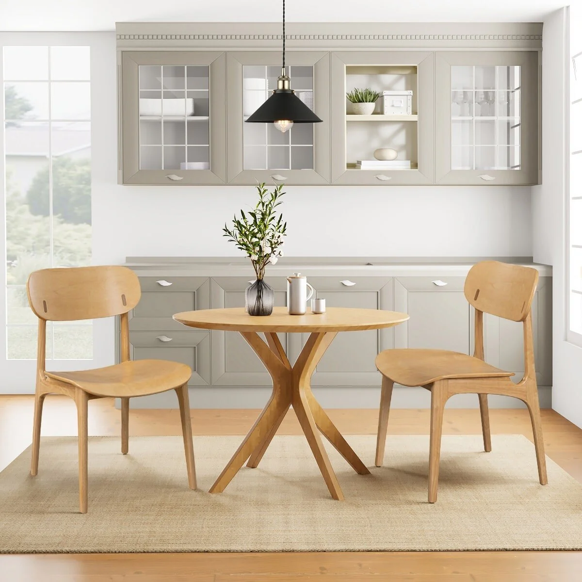 Solvang Wood Dining Chairs - Set of 2