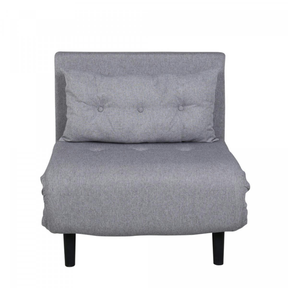 PAXO - Fauteuil chauffeuse en tissu gris