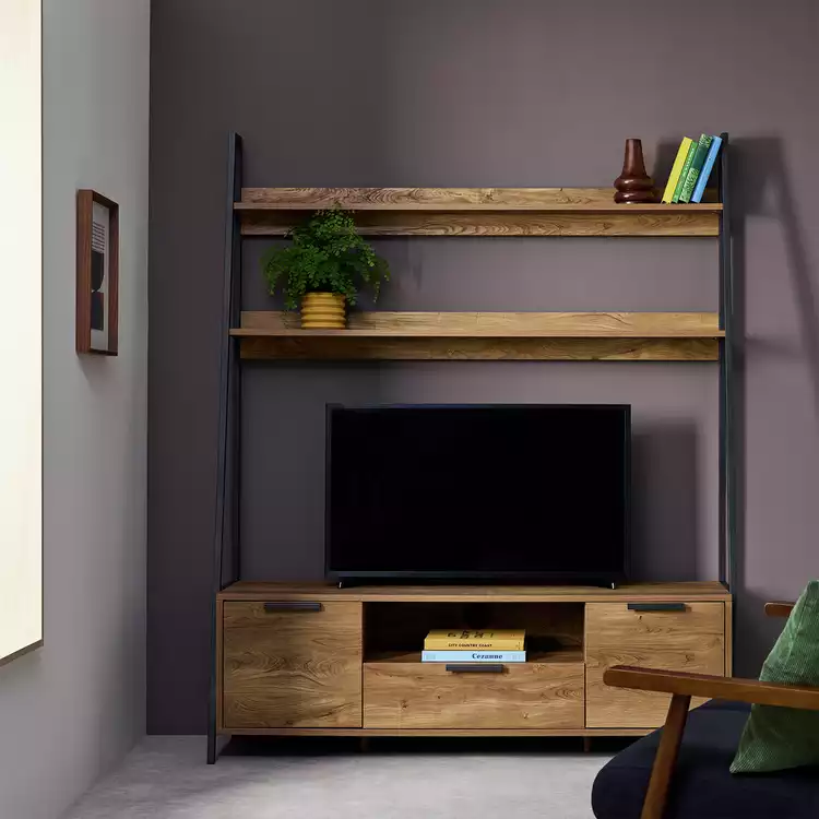 Habitat Nomad2 Door 1 Drawer Media Unit - Natural