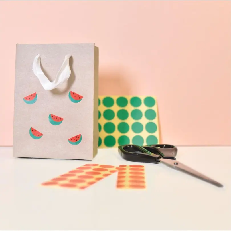 Etiketten 4er-Set Klebepunkte