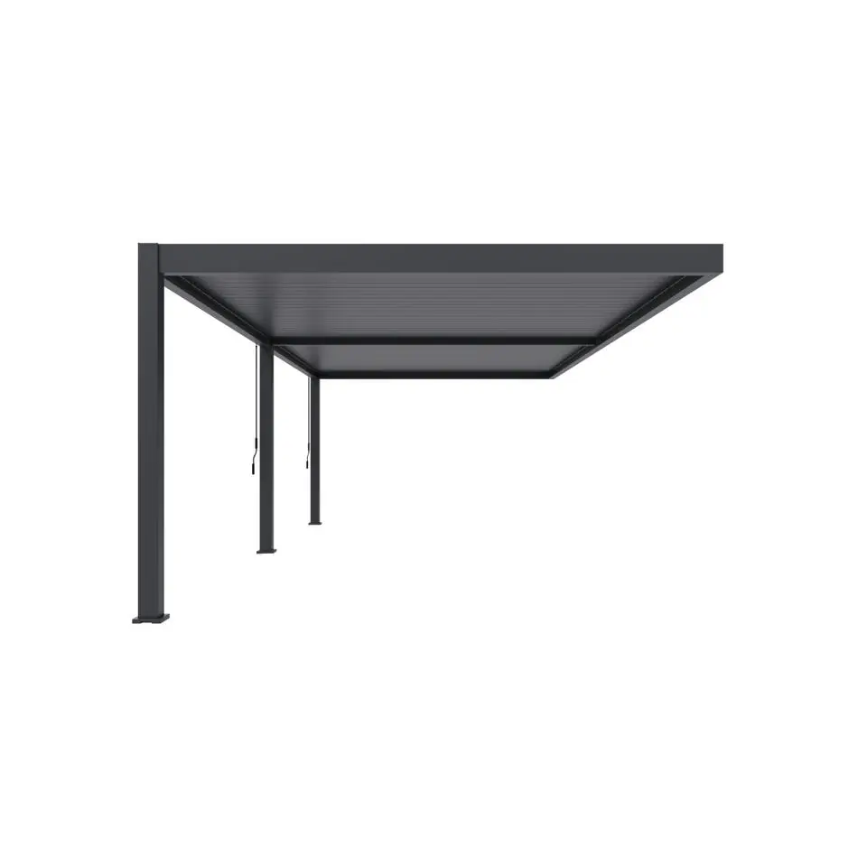 Orion Premium overkapping muur 400 x 800 cm antraciet