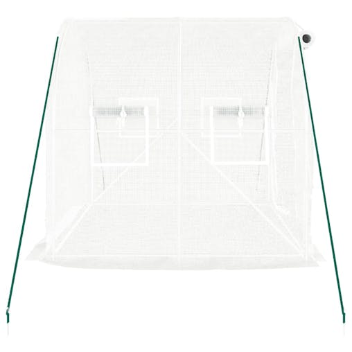 NNEVL Greenhouse with Steel Frame White 4 m&sup2; 2x2x2 m