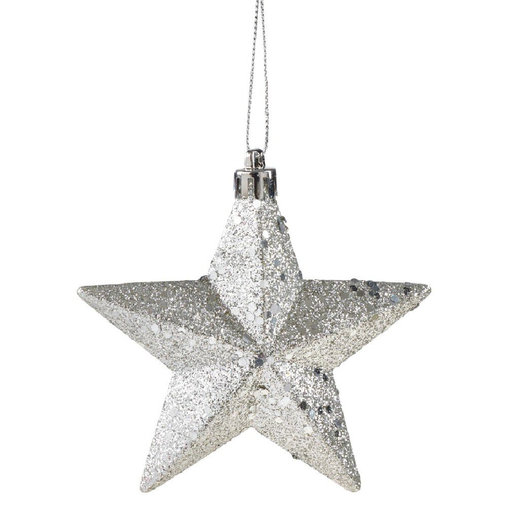 étoile de No&euml;l à suspendre paillettes