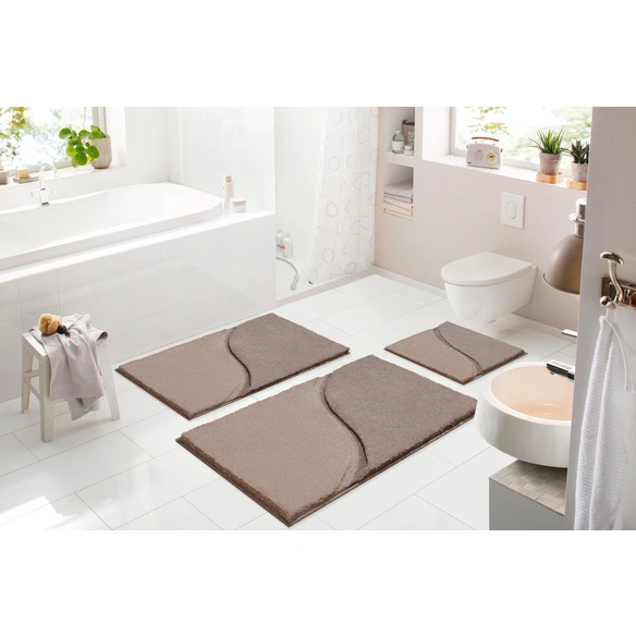 Badematte »Manta«, BxL: 50 x 60 cm, taupe, aus 100% Polyacryl