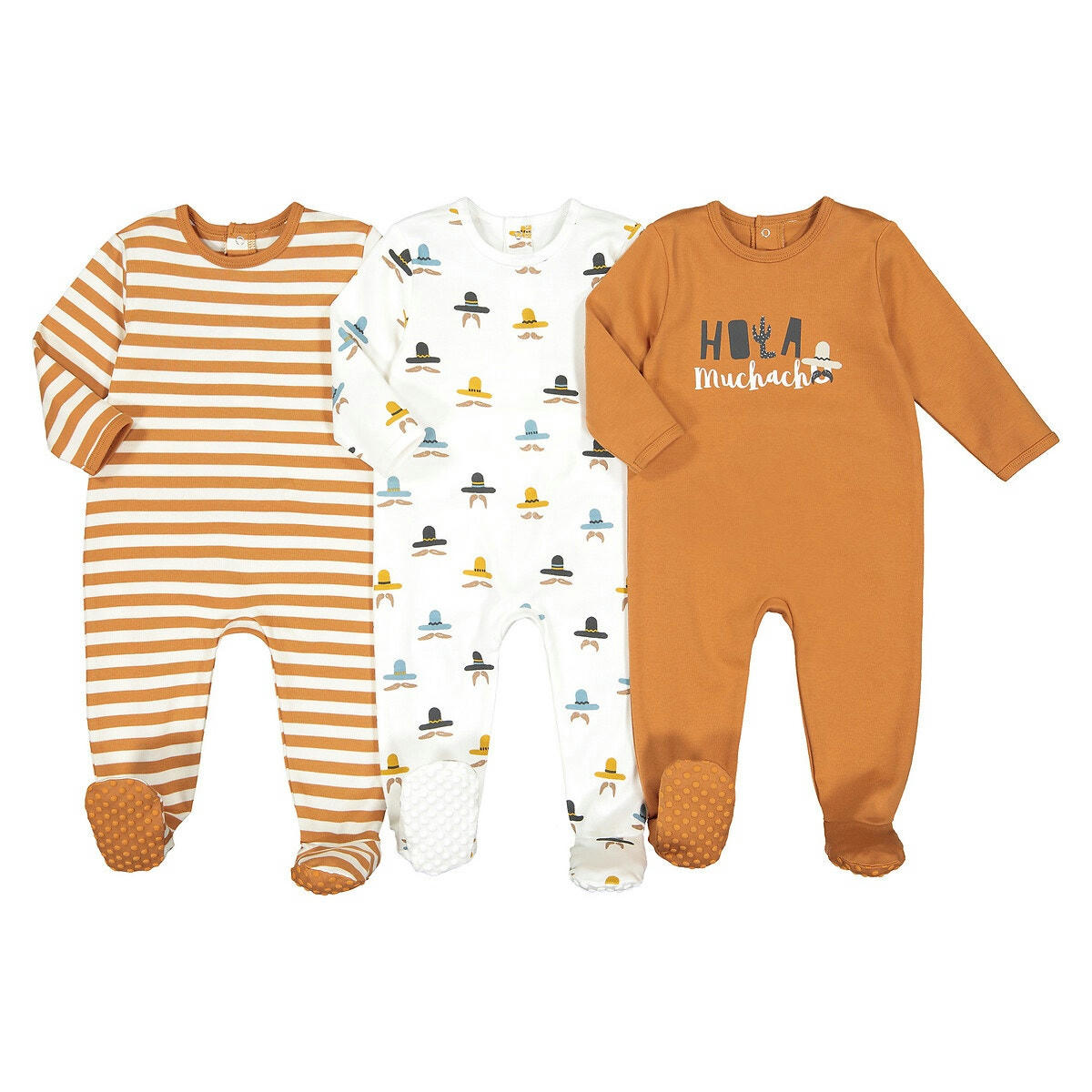 Lot de 3 pyjamas 1 pièce