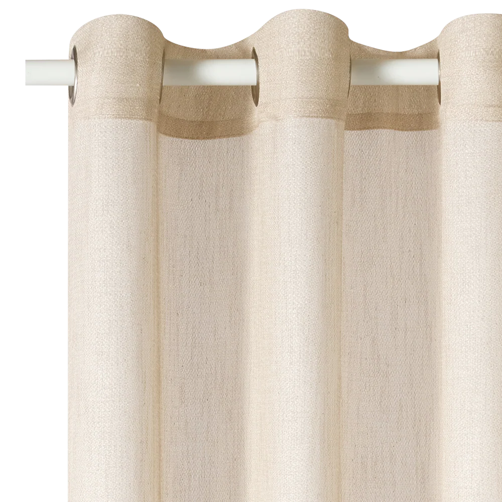 4MURS Voilage SCHIAPA coloris beige doré 140 x 240 cm