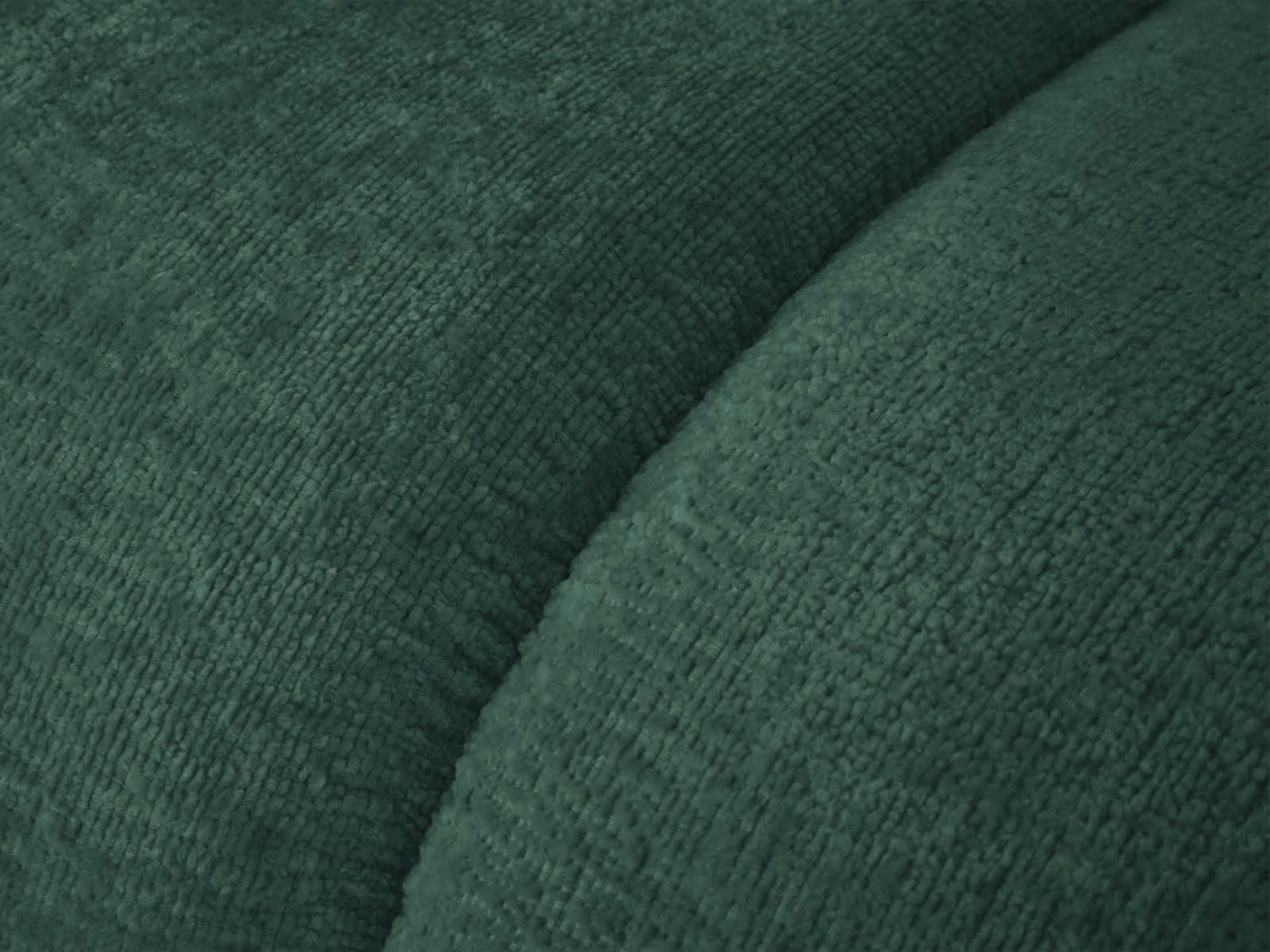 LUPINE - Pouf 1 place en tissu chenille vert